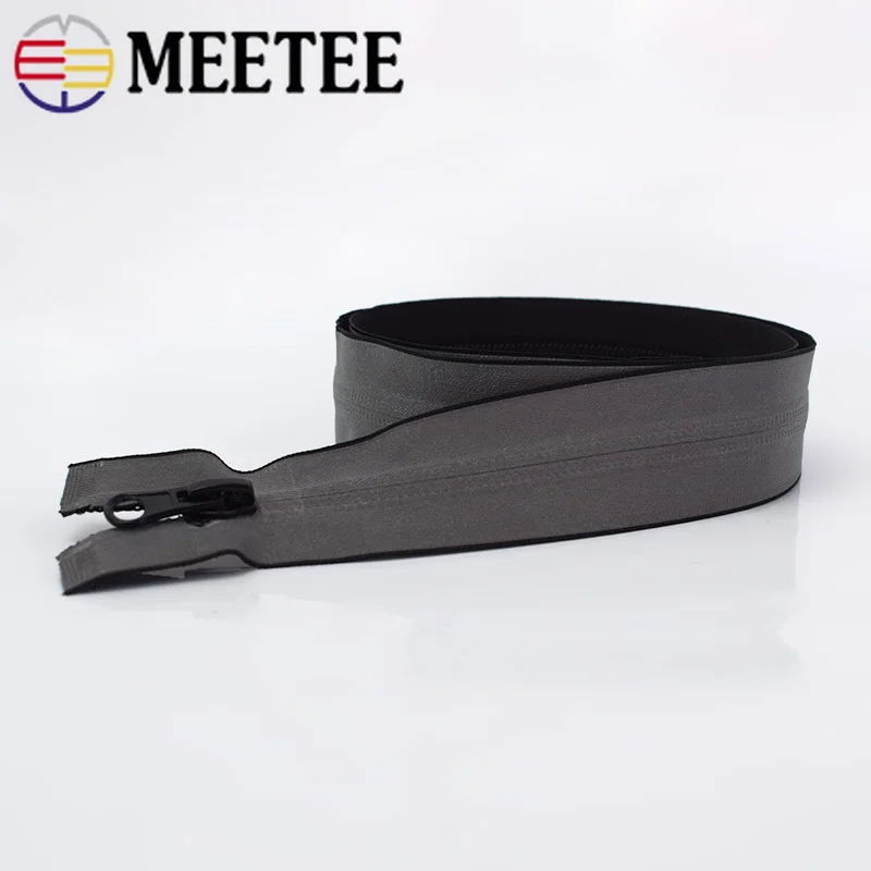 

Meetee 5# Nylon Coil Zippers Reflective Waterproof 20cm Close End 40-80cm Zip DIY Sun Jacket Sportswear Clothing Sewing Material