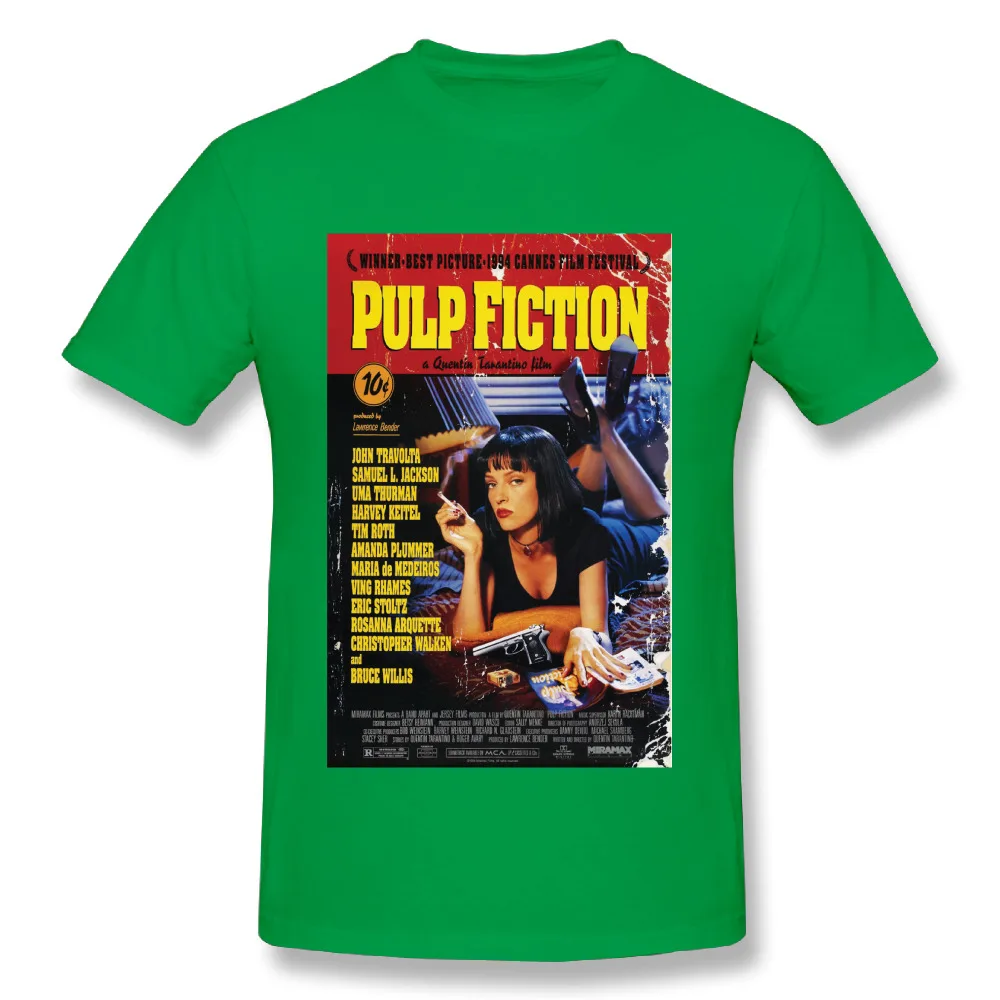 Новое поступление, футболка для мужчин, модная уличная футболка с классическим фильмом - Цвет: Зеленый