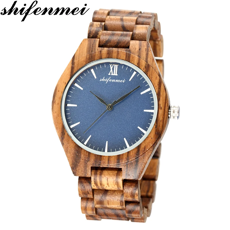 Shifenmei s5534 кварцевые мужские и женские часы деревянные Горячие гравированные core