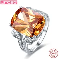 Jrose 100% 925 серебро морганит кольца для женщин Женский безымянный палец известный оригинальный изящных ювелирных изделий Бесплатная доставка