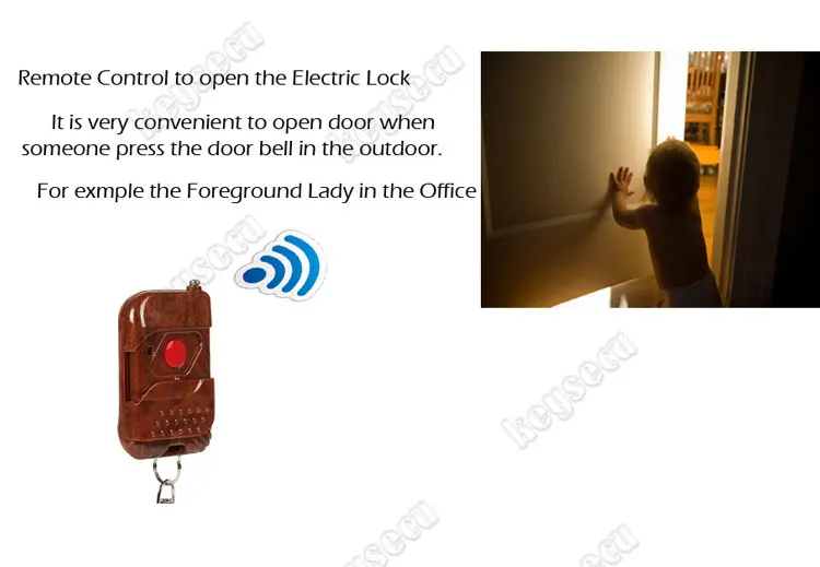 Accesss Control System 1V1 Wireless Remote Control Kit Door Lock Open Release Exit Switch-3