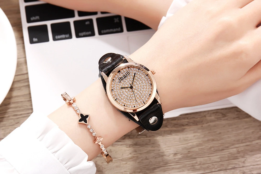 wooden metal fashion & casual children multicolor quartz wristwatches crystal luxury women  gender7