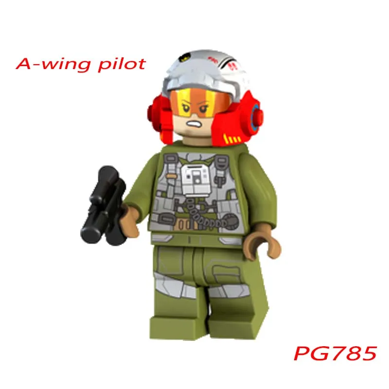 2018-Wing Pilot фигура Звездные войны 75196-Wing Vs. галстук глушитель microfighters Super Heroes Мстители Building Block Игрушка Pg785