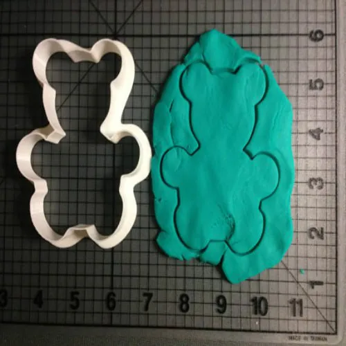 Прекрасный плюшевый мишка украшения торта инструменты сделаны 3D печатных печенья набор помадки кекс формы кухонные аксессуары - Цвет: bear 5 inch