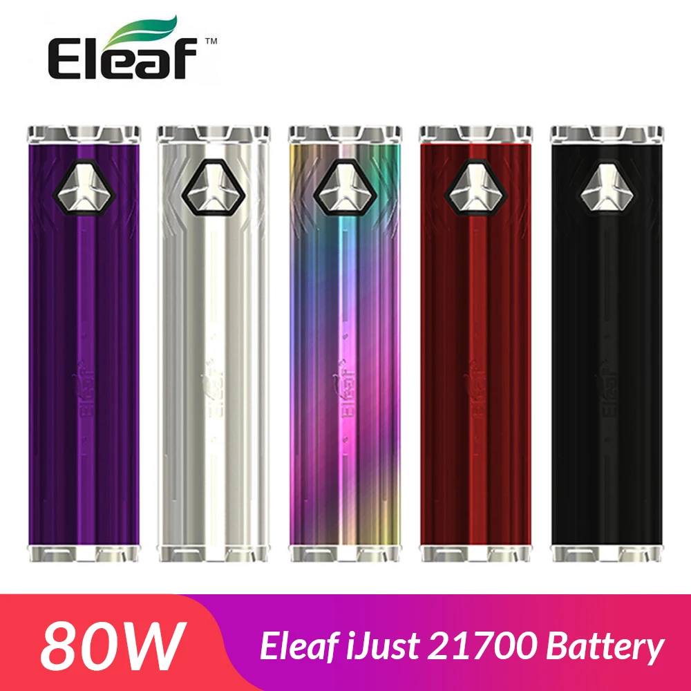 

Original Eleaf iJust 21700 Battery Mod 80W Electronic Cigarette Vape mod box VS ijust 3 stick prince kit vepe pen 22 kit