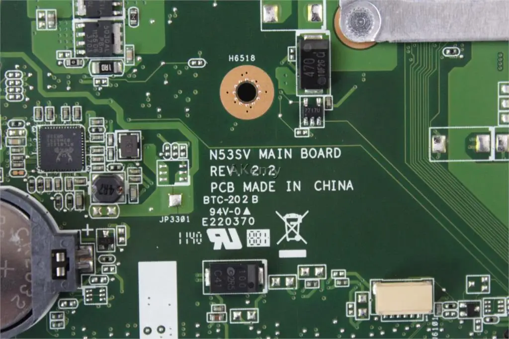  Akemy N53SV Laptop motherboard for ASUS N53SV N53SN N53SM N53S N53 Test original mainboard GT540M-2