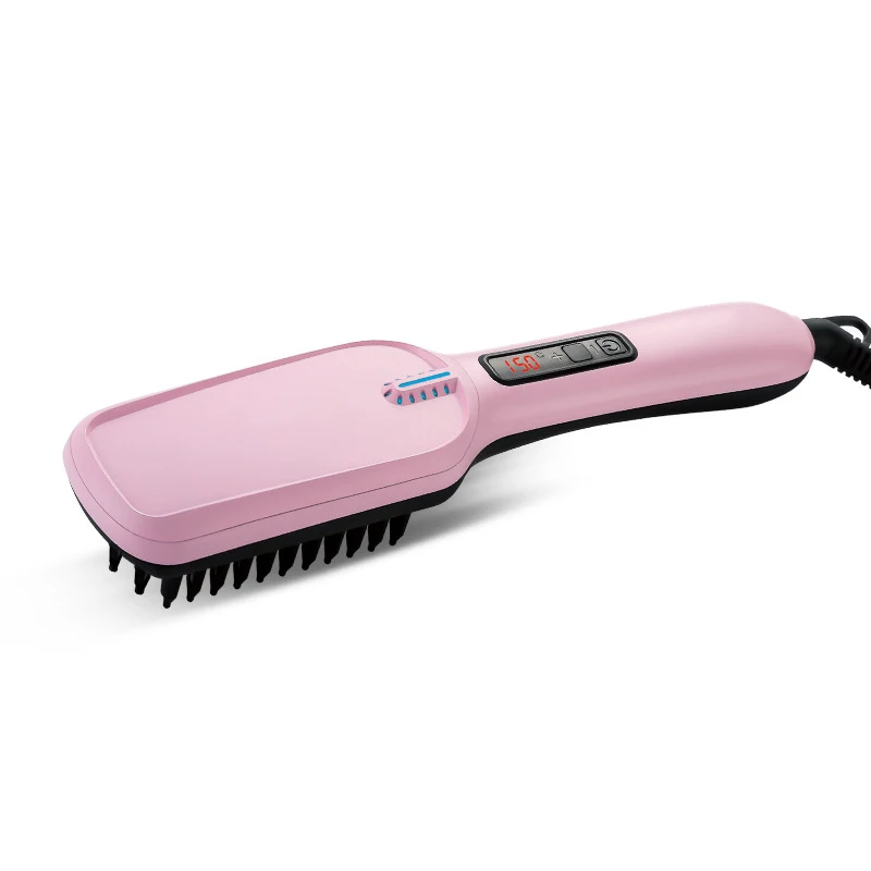 

Electric straight hair comb Brush Tourmaline ceramic Anion Straightening Irons Rapid heating Hair Clipper Dry&Wet 220V Riwa 8302