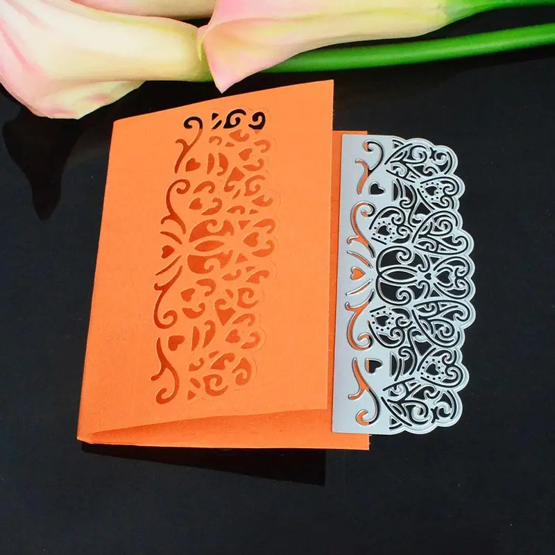  Lace Metal Cutting Dies Album Envelope Invitation Card Birthday Card Handwork DIY Decor Scrapbookin - 32848772752
