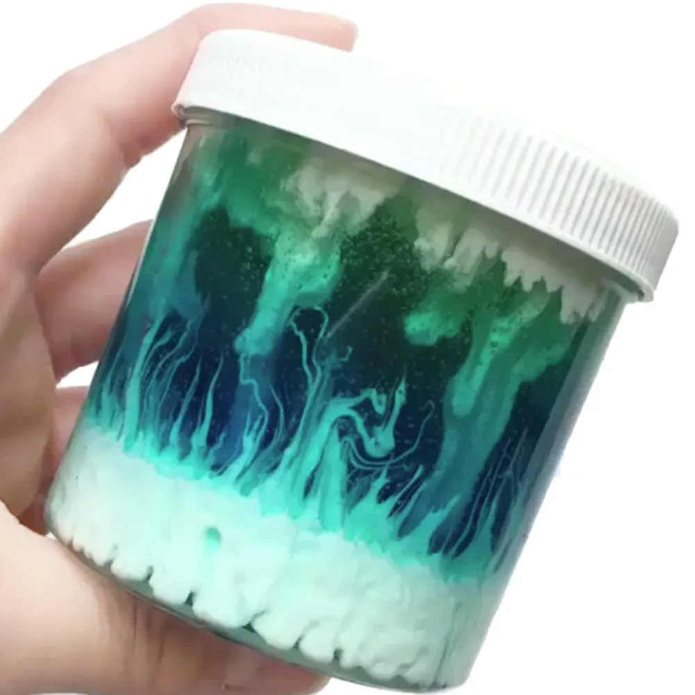 Сплошной Цвет Пушистый Floam Slime лучшие продажи мечта вишня грязи смешивания облако