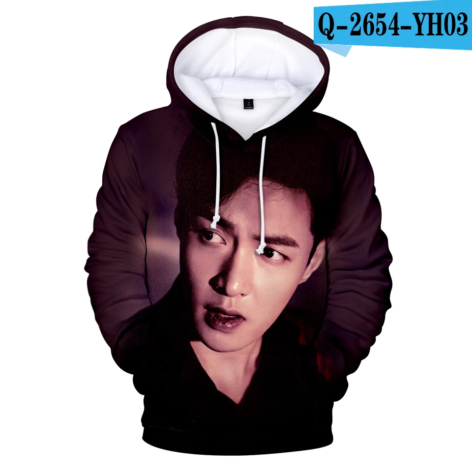 Kpop член EXO Idol 3D принт Повседневный стиль печати Толстовка с длинным рукавом для женщин/мужчин одежда пуловер толстовки - Цвет: Золотой