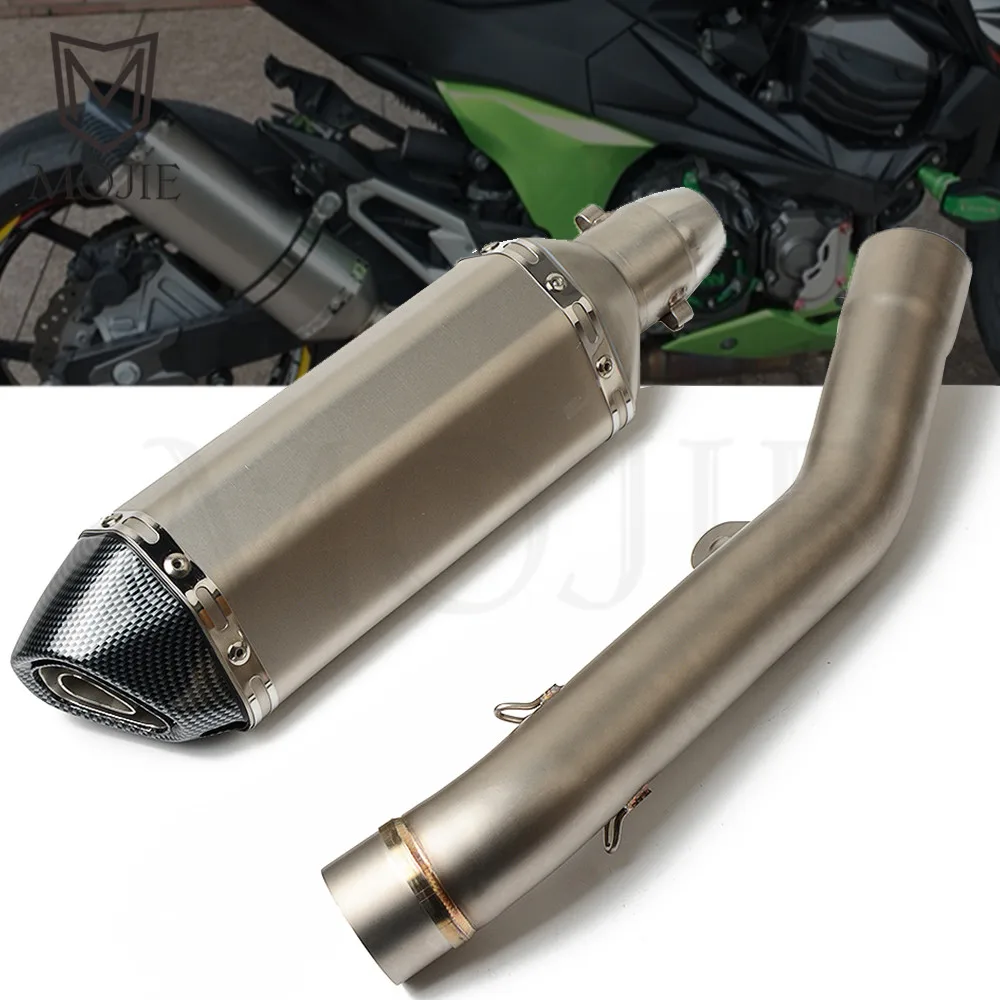 Глушитель выхлопной системы для Kawasaki Z800 Z 800 2013-2016 2014 2015 мотоцикл Выхлопная