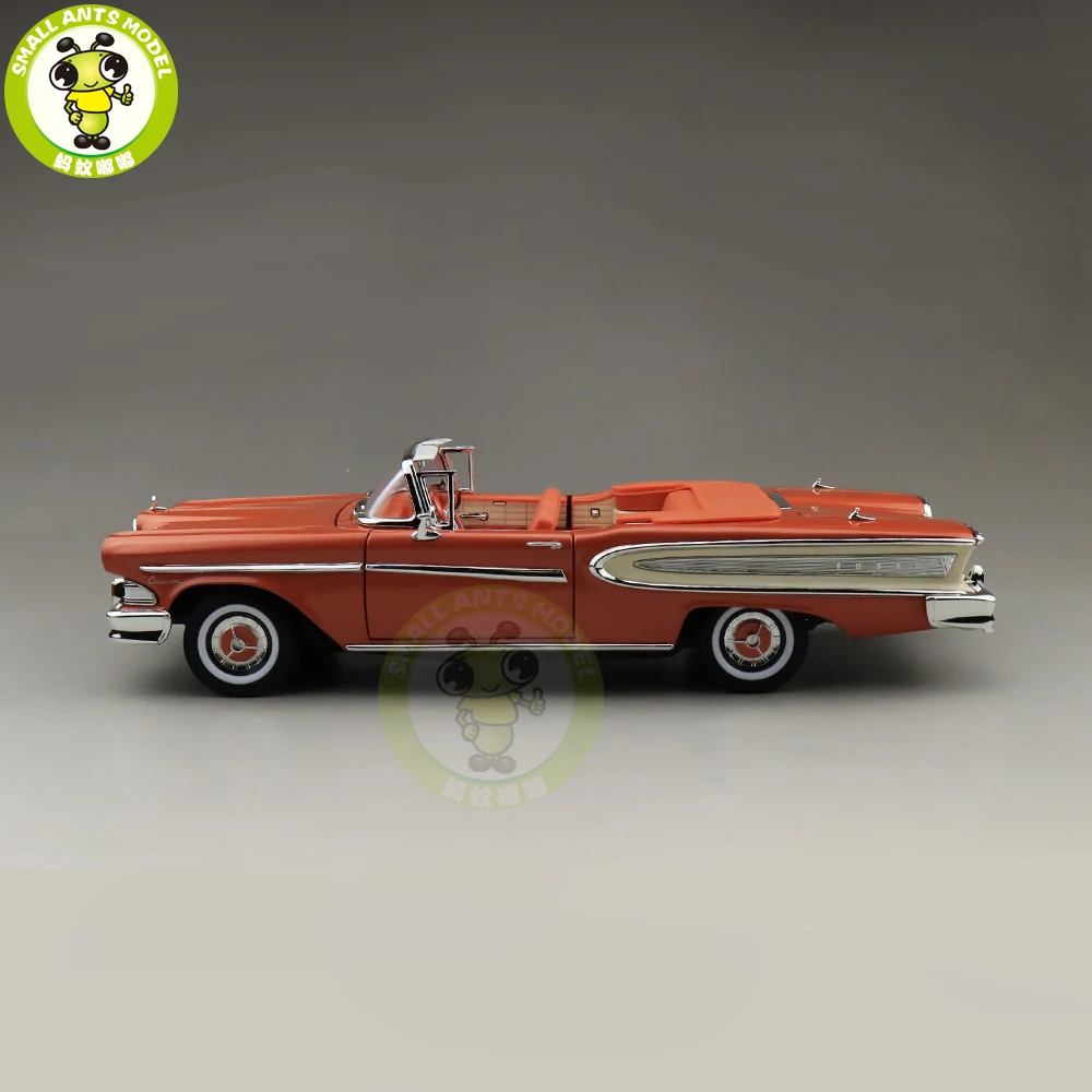 1/18 1958 Ford EDSEL цитирование дорога Подпись литая модель автомобиля игрушки для мальчиков и девочек подарок