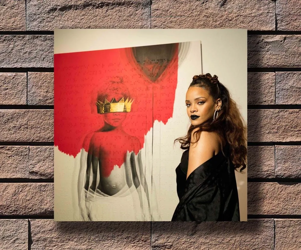 

Y696 Rihanna Hip Hop Rap Pop Music Star Hot Poster Art Canvas Print Decoration 16x16 24x24 27x27inch