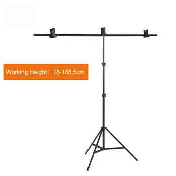 

Studio Photography Max 152cm X 200cm Big PVC Backdrop Background Support Stand System Metal with 3 Clamps