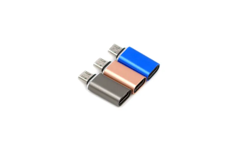 Micro USB мужчина к Тип C Женский адаптер конвертер Разъем Алюминиевый сплав для телефона планшеты