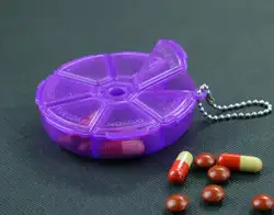 200 шт./лот хранения Коробки Pill случае упаковки мини вращаются 7 дней таблетки ящик для хранения Роман коробка для вас, чтобы собрать