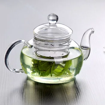 

1PC Heat Resistant Glass Teapot Heat Resistant Bottle Cup For Blooming Tea Herbal Coffee With Infuser JN 1010