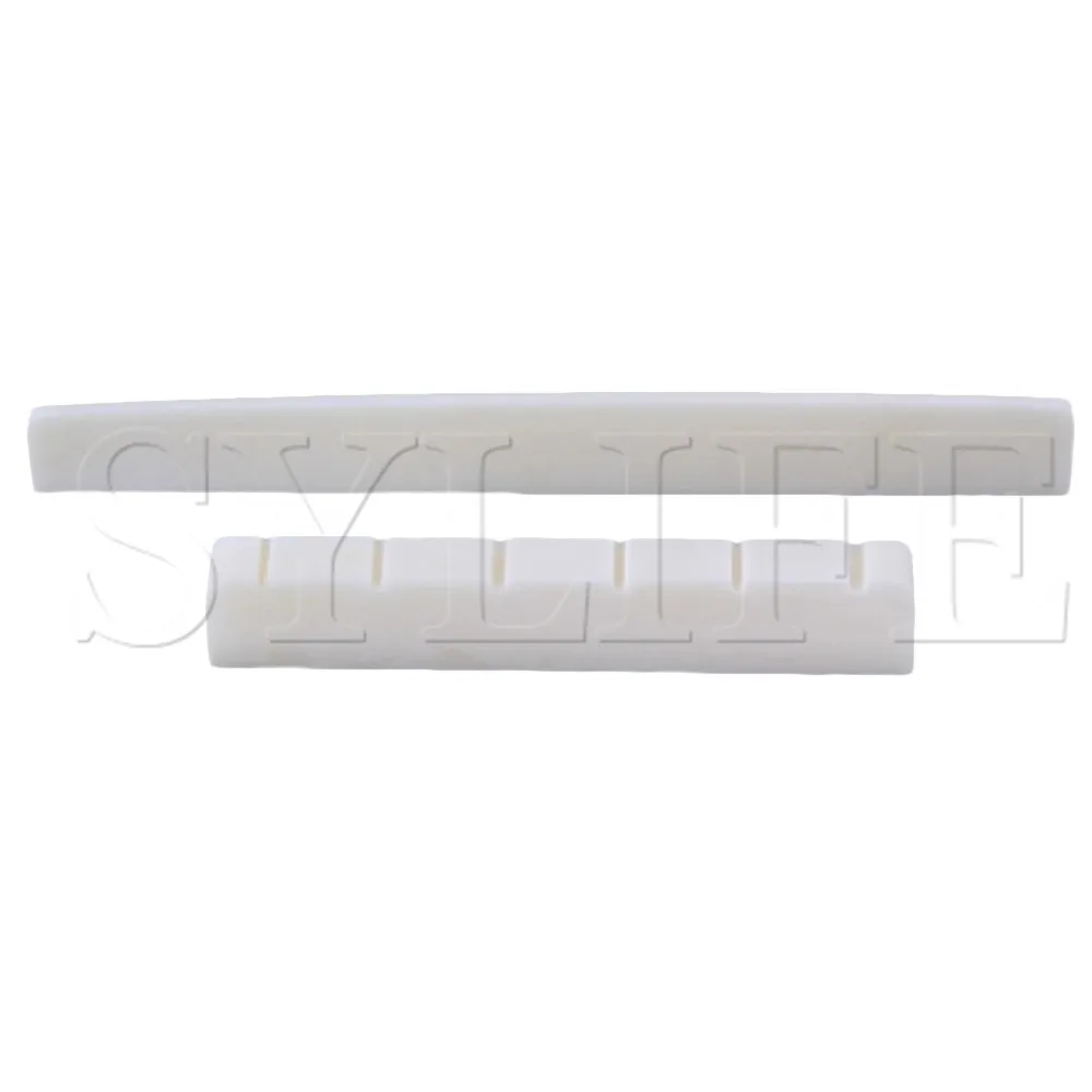 

2 in 1 Durable Guitar 80mm Bone Bridge Saddle Nut for Classical Guitar
