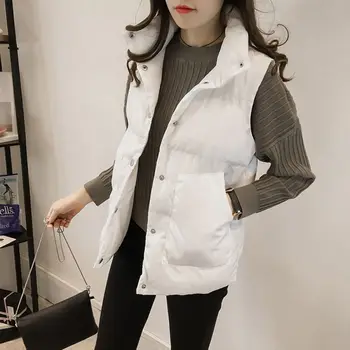 

Women Parka Vest Winter Women Casual Plus Size Sleeveless Zipper Jacket Coat Female Warm Vest Ladies Outerwear