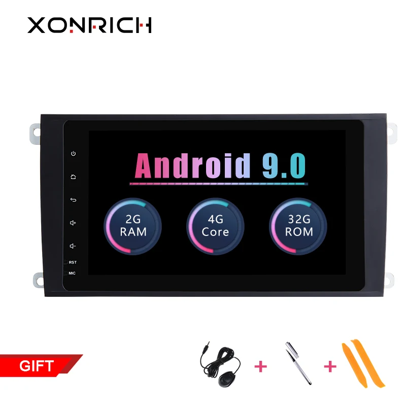 

Car Multimedia Player 2 Din Android 9.0 For Porsche Cayenne 2003 2004 2005 2006 2007 2008 2009 2010 GPS Navigation Radio 125mm