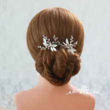 Jonnafe Fashion Pearls Women Boddy Pins Silver Color Bridal Hair Piece Pins Handmade Wedding Accessories Hair Jewelry