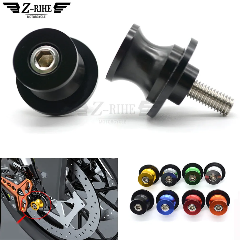 

M6 Motorcycle accessories Swingarm Spools slider stand screw for HONDA CB400 CB500F CB500X CB650F CB600F CB900F CB1100SF CBF250