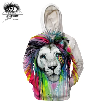 

Rainbow Mane by Pixie cold Art 3D Prints Hoodies Men Clothing Brand Zipper Hoodie Sweatshirt Pullover Streetwear Plus Size Drop