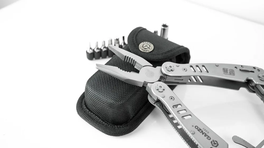 Ganzo G301 многофункциональные инструменты для повседневного использования, Многофункциональные ножи для выживания, ножницы, пила с фиксатором, долото, Многофункциональный складной инструмент, плоскогубцы
