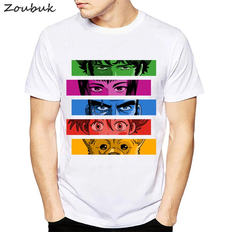Anime Cowboy Bebop T shirt men women cool fashion rainbow ...