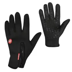 2018 зимние велосипедные перчатки Сенсорный экран велосипед перчатки Спорт противоударный MTB дорога полный палец перчатки велосипед для Для