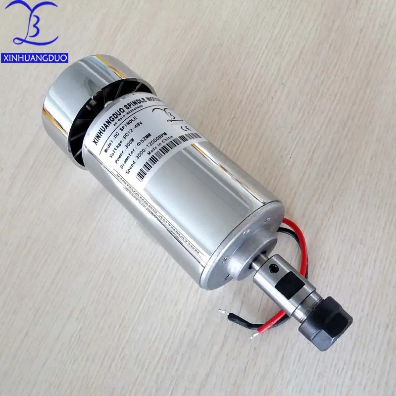 

0.3KW cnc spindle motor 300W spindle motor DIY dc 12-48 cnc 300w spindle motor for PCB milling machine ER11-3.175 MM ER16-8MM