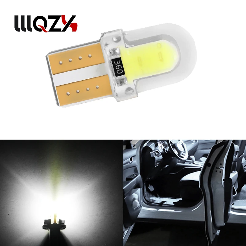 1 шт. светодиодный автомобильный фонарь W5W T10 194 168 COB 8SMD для парковки авто