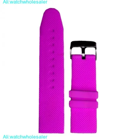26mm Fancy Violet Silicone Jelly Rubber Ladies Watch Band Straps WB1062S26JB