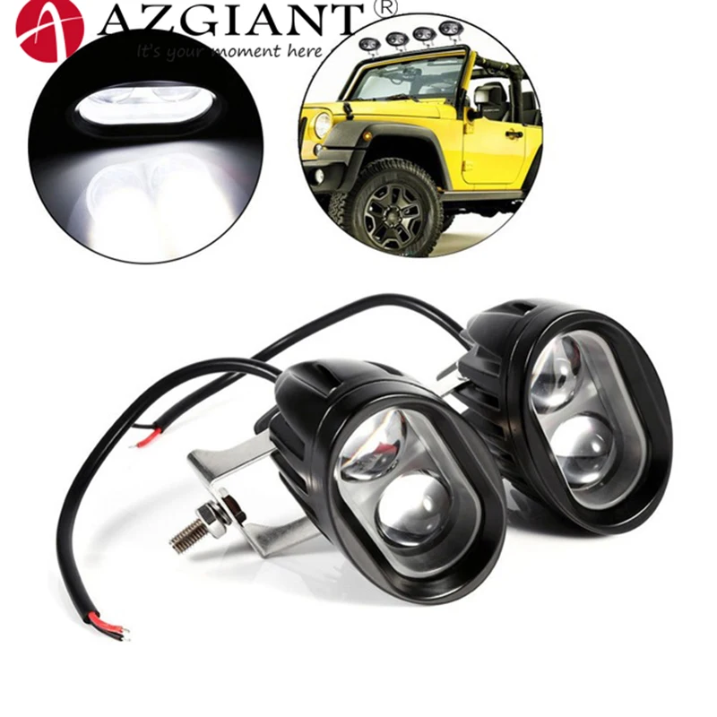 

AZGIANT 2PCS 20W Car LED Work Light IP67 Waterproof Round Spot 6500K Cool White Driving Lamp for Offroad Truck Motorcycle