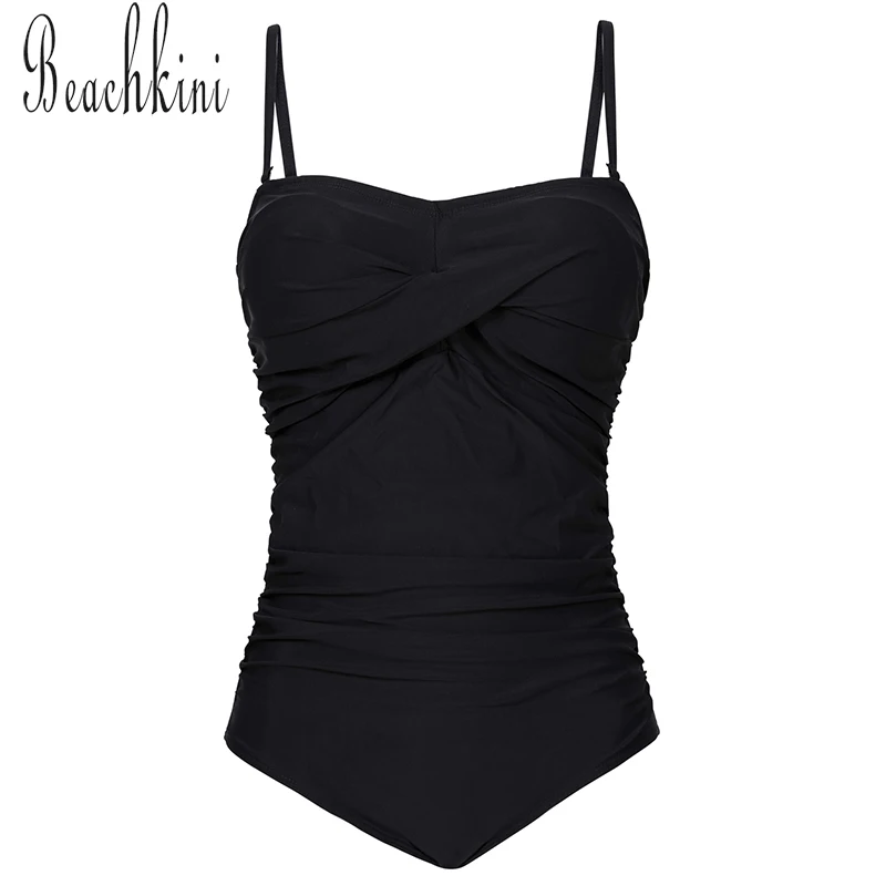 Twist Swimwear Women One Piece Swimsuits Front Fold Bathing Suits Push ...