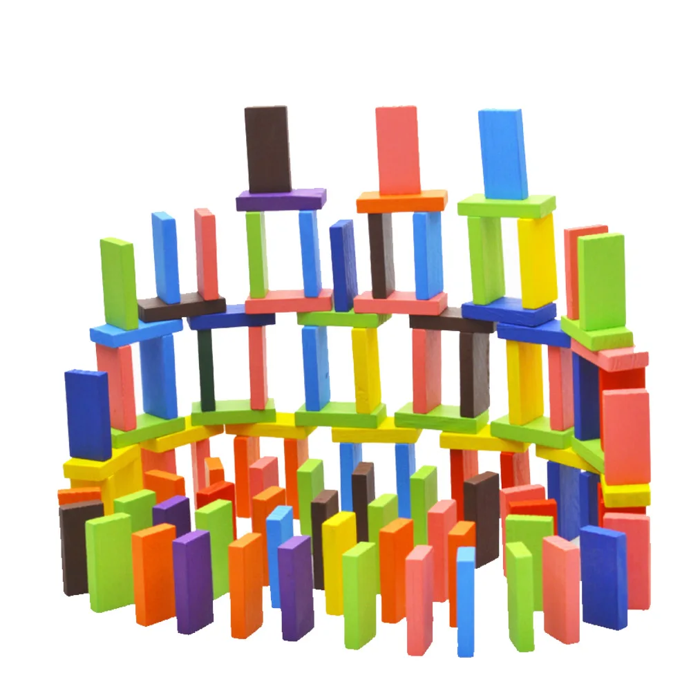 120 шт Детские Красочные сосновые деревянные сортировочные блоки деревянные Кувыркающиеся строительные блоки игрушки образовательная разведка блоки-кирпичики игрушки