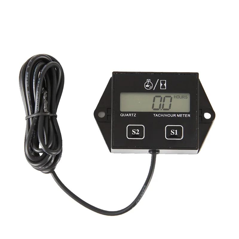 RL HM011A Digital Reset tach Hour Meter Tachometer for paramotor marine