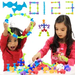 Игрушки Монтессори 3D головоломки пластиковые строительные наборы кальцигз присоска Конструкторы Пазлы Развивающие игрушки для детей