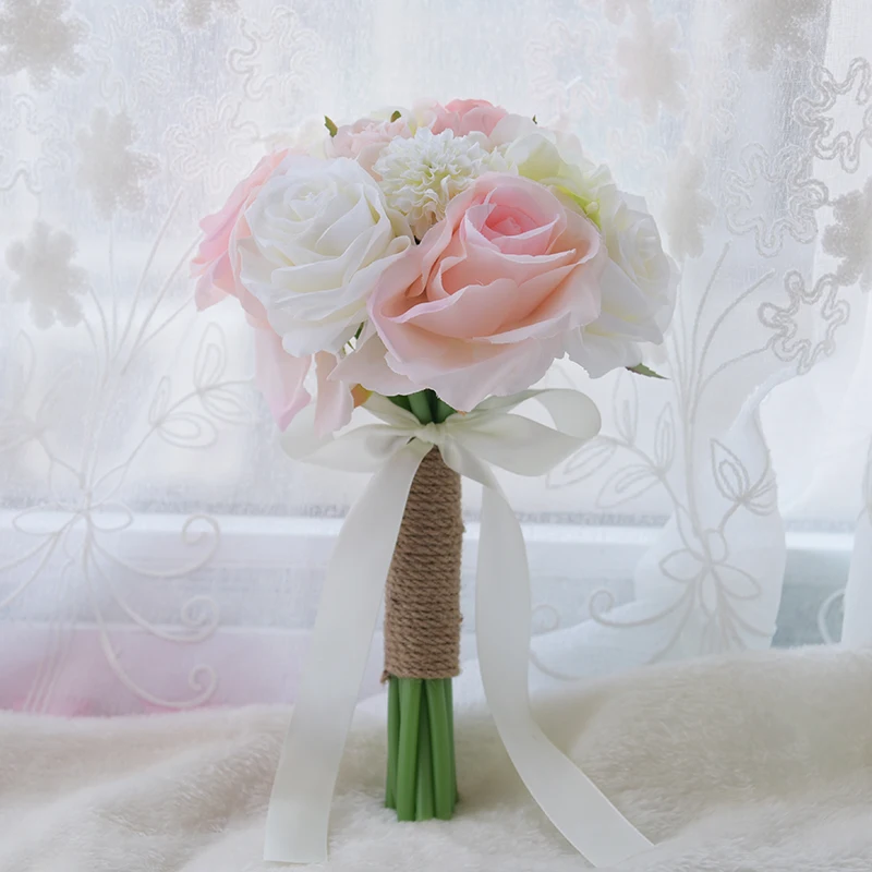 H&S BRIDAL Elegant Bridesmaid Bouquet 2019 New bouquet de noiva Small bouquet for Bridesmaid bouquet de mariage