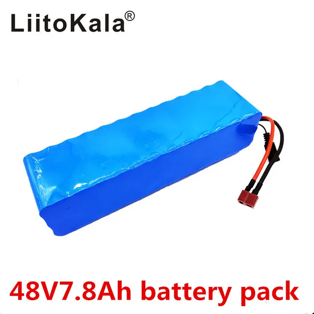 LiitoKala 48V 7.8AH 13S3P аккумулятор 48V 15AH 1000W Аккумулятор для электрического велосипеда 48V литий-ионный аккумулятор 30A BMS