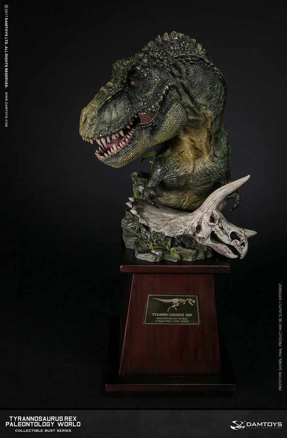 Коллекция статуй из мультфильма DAMTOYS MUS001A/MUS001B Tyrannosaurus T-Rex Bust PolyStone