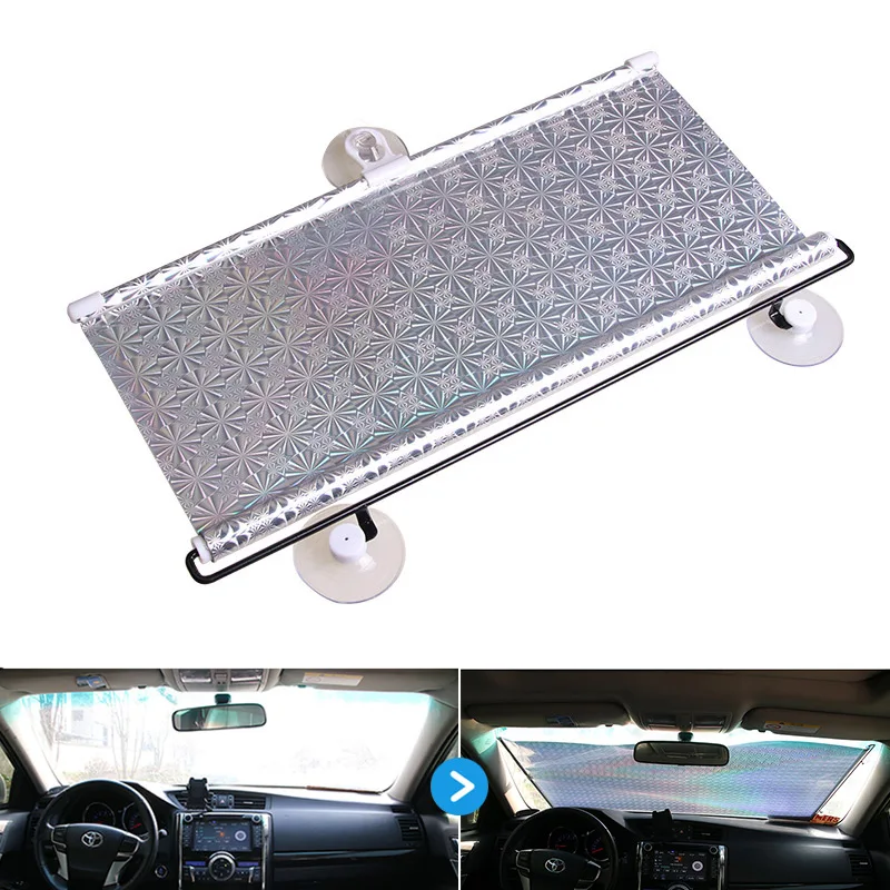 

Laser Reflective UV Blocked Car Sun Shades For Windshield Suction Cap Rear Window Cover Sunshade 40CM*60CM 45CM*125CM 50CM*125CM