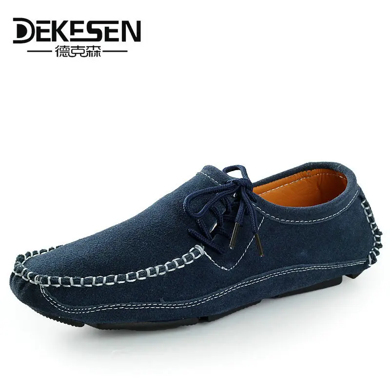 

Dekesen 2016 New Fashion Suede Leather Men Casual Shoes, Luxury Brand Men Shoes, Lace Up Shoes Men Loafers Driving Shoes 8906