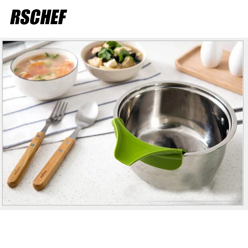 RSCHEF кухонная утварь пищевой силикагель направляющая зеленая воронка|kitchen