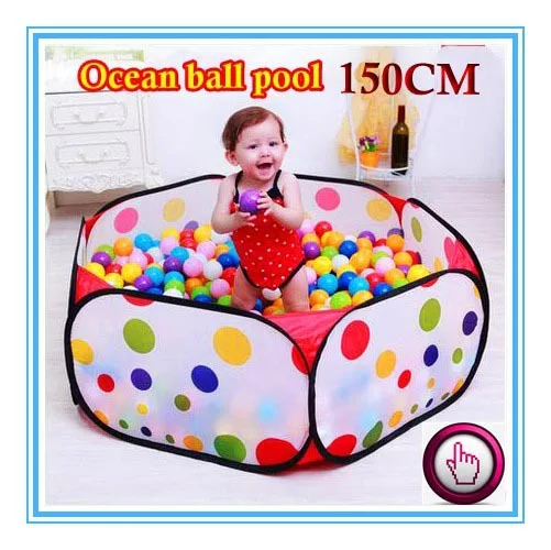 150CM KID PORTABLE FOLDING OUTDOOR & INDOOR PLAY GAME HOUSE CHILDREN POP UP TENT BALL PIT TOYS BALLS FOR POOL CHILDREN'S PLAYPEN