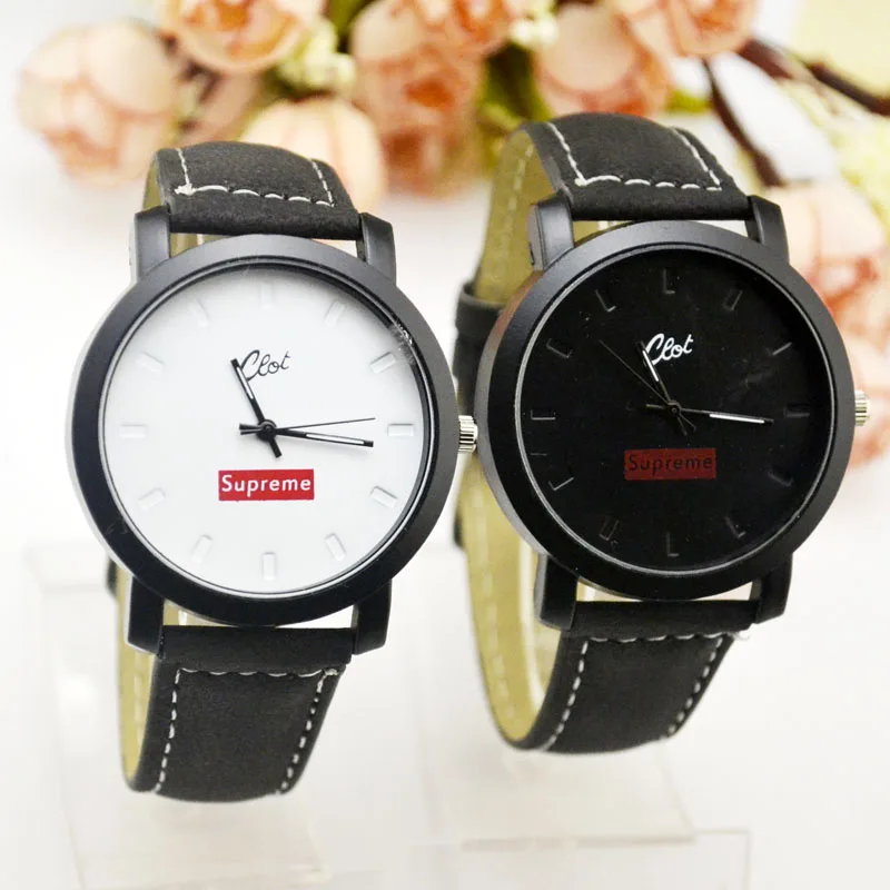 South Korea's Big Dial Plate, Harajuku Antique Style, Women's Fashion, Belt Fashion, Male Student Couple Watch, Korean Edition