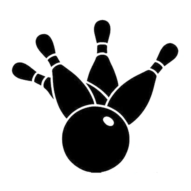 13 9cm 12 8cm fashion bowling sports decor silhouette car sticker