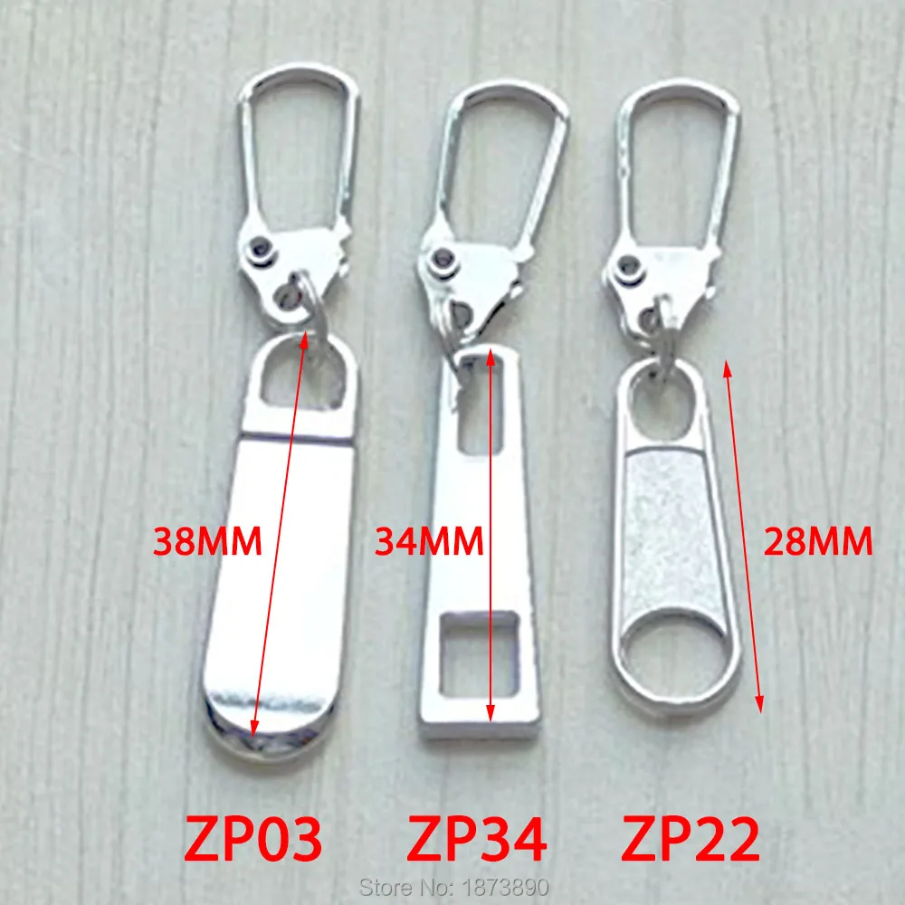 10 шт. металлическая застежка-молния фиксатор ремонт тяга вкладка для мгновенной замены брюк сумка Куртка ZP03 ZP22 ZP34 выбор