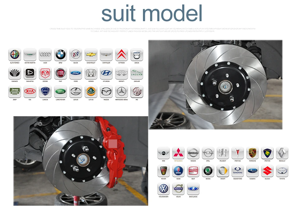 Изменения авто тормоза Системы часть тормоз ротора для GT6 стиль тормозные суппорты для Subaru Legacy 18 обод колеса