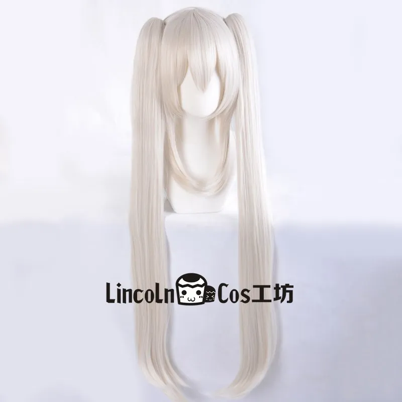 120 см игры FGO судьба Grand для Мария-Антуанетта Косплэй парик слуга Lancer Ponytails Хэллоуин